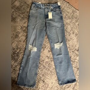 Good American Good Legs Straight Jeans. Size 8/29. NWT. Super stretchy!!!!
